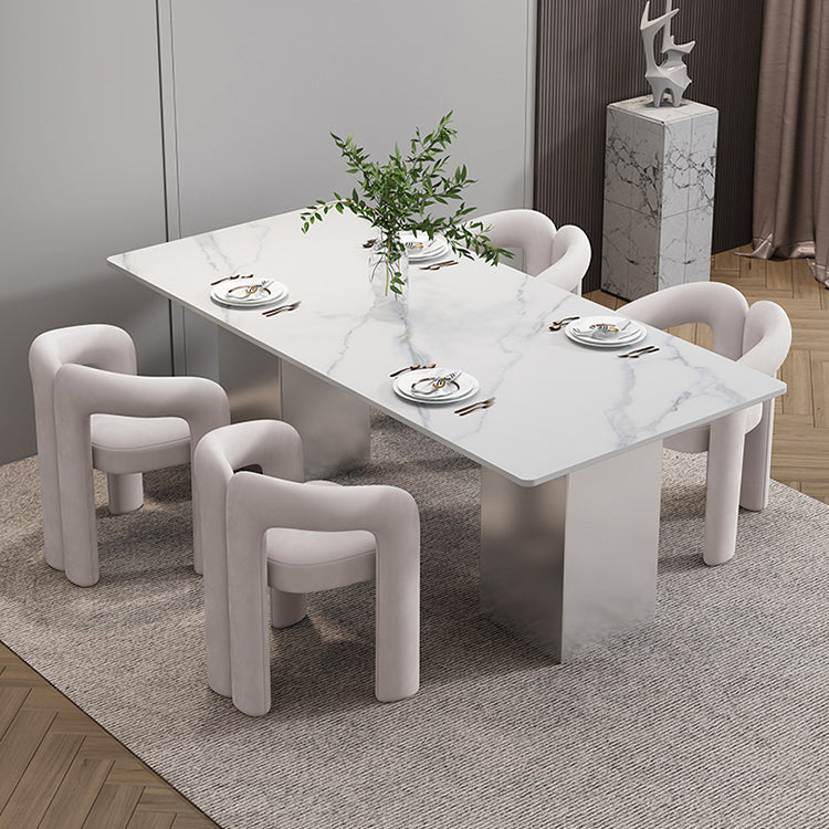 Glam 1/2/5/7 Pieces Dinette Set Sintered Stone Dining Table Sets