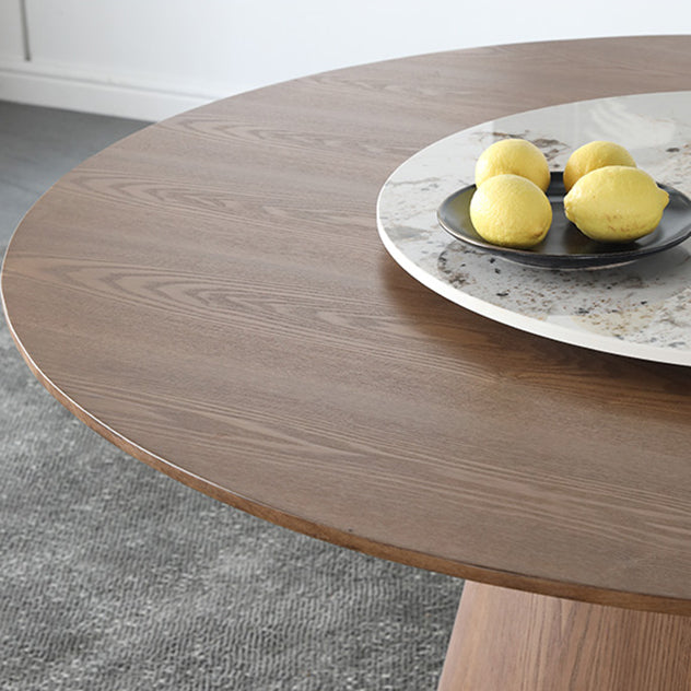 Modern 1/4/5/7 Pieces Dining Set Sintered Stone Dining Table Set with Wooden Legs for Home