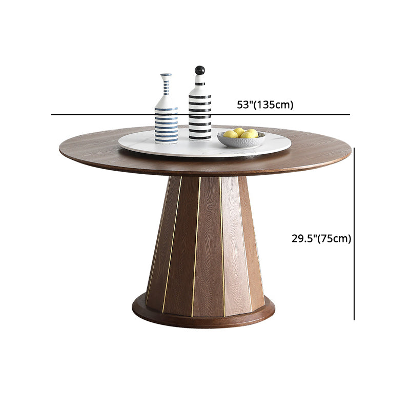 Modern 1/4/5/7 Pieces Dining Set Sintered Stone Dining Table Set with Wooden Legs for Home