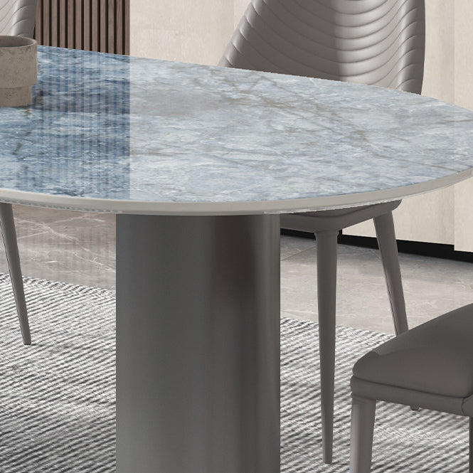 Contemporary 1/3/4/5/7 Pieces Dining Set Oval Shape Dining Room Table Set