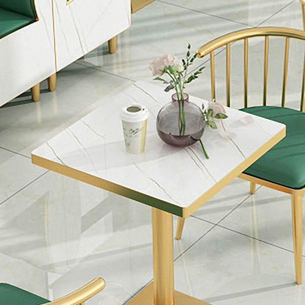 Glam Style 1/2/3/5 Pieces Dining Table Set Metal Dining Room Furniture Set