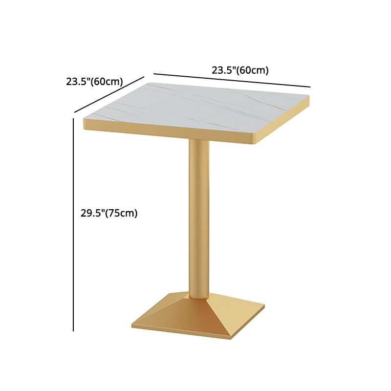 Glam Style 1/2/3/5 Pieces Dining Table Set Metal Dining Room Furniture Set