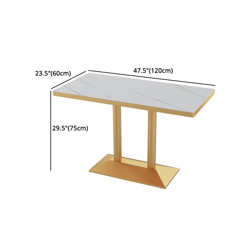 Glam Style 1/2/3/5 Pieces Dining Table Set Metal Dining Room Furniture Set