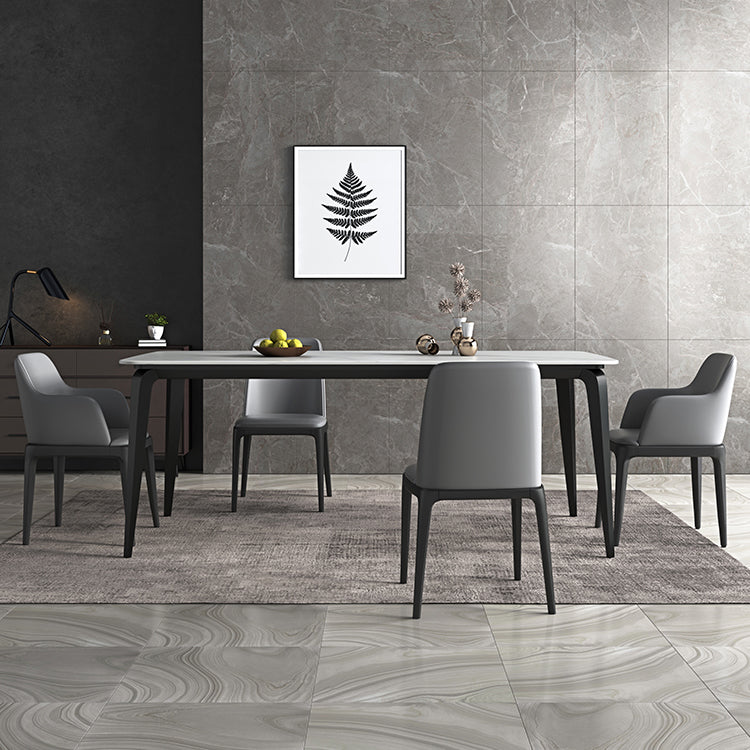 Sintered Stone Top Table for Restaurant Industrial Dining Table with 4 Legs