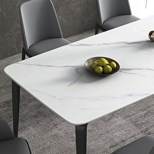 Sintered Stone Top Table for Restaurant Industrial Dining Table with 4 Legs