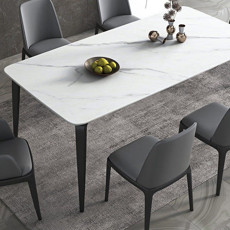 Sintered Stone Top Table for Restaurant Industrial Dining Table with 4 Legs