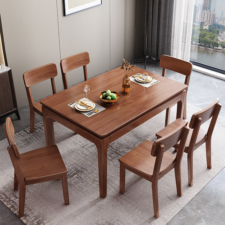 Rectangle 4-foot Dining Room Collection Midcentury Style Dining Table for Home