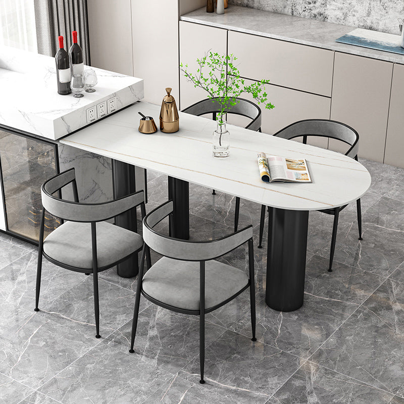 Gesinterde stenen eettafel moderne stijl eettafel voor keuken