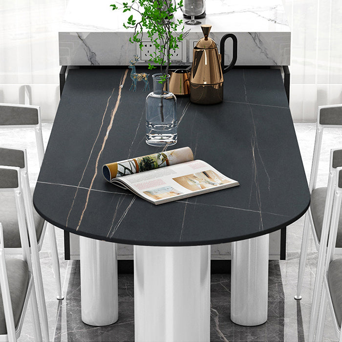 Gesinterde stenen eettafel moderne stijl eettafel voor keuken
