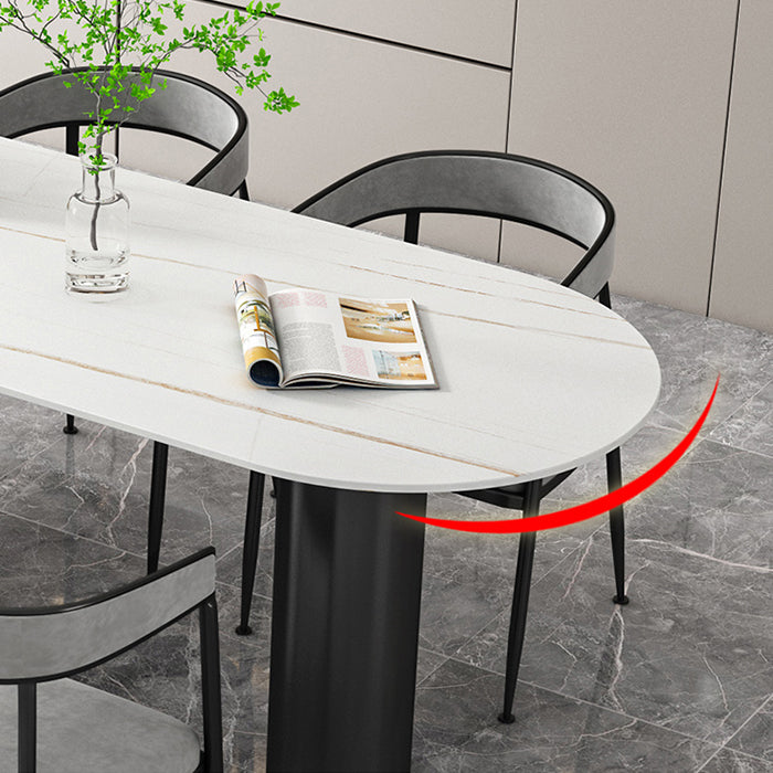 Gesinterde stenen eettafel moderne stijl eettafel voor keuken