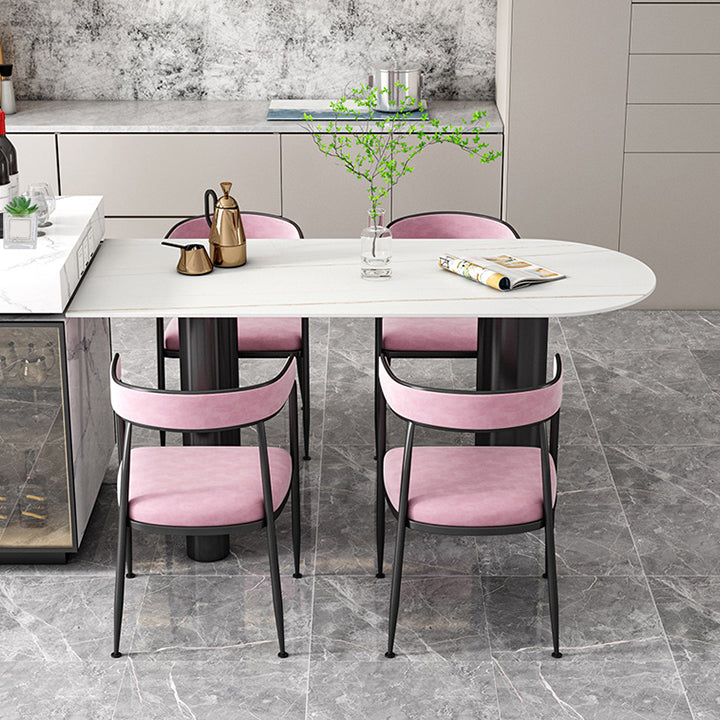 Gesinterde stenen eettafel moderne stijl eettafel voor keuken