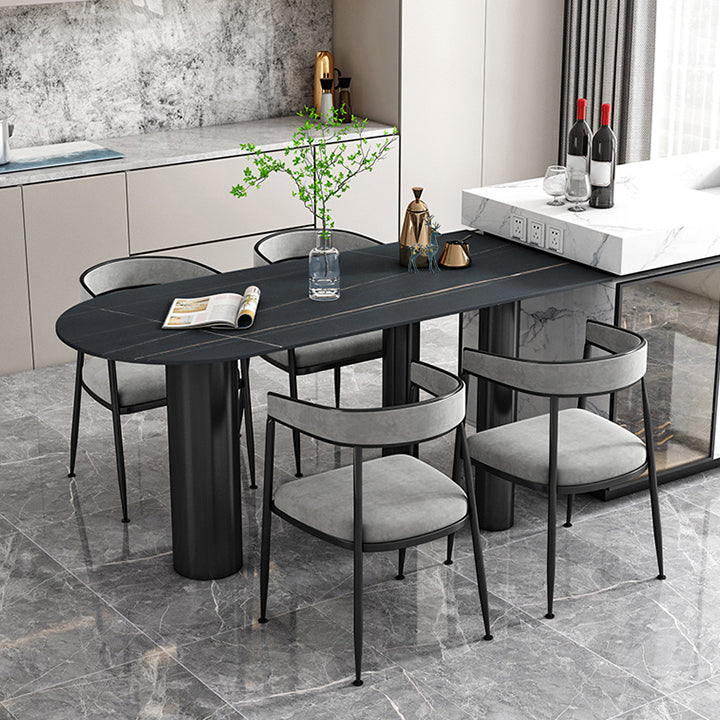 Gesinterde stenen eettafel moderne stijl eettafel voor keuken