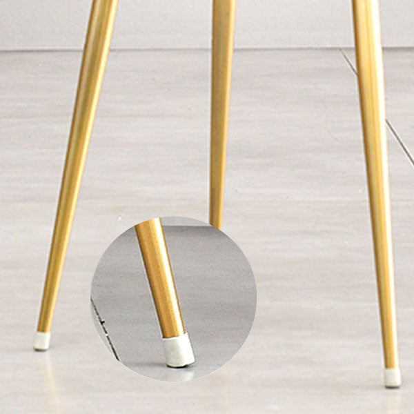 El comedor del terciopelo de Glam preside la silla de comedor del brazo del metal para el uso del restaurante