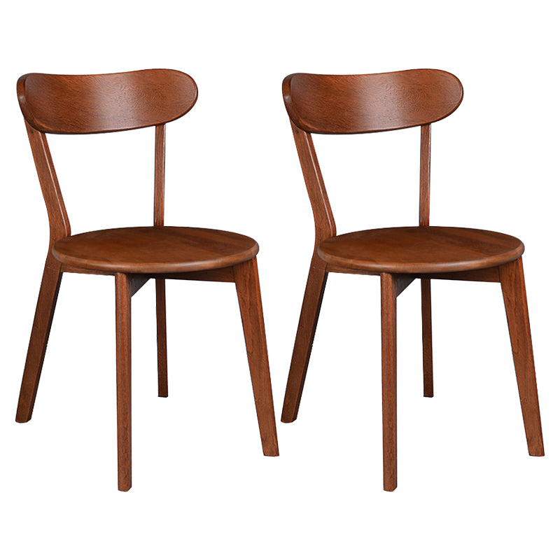 Sedia da pranzo contemporanea sedia senza bracciole opaco in legno massiccio sedia