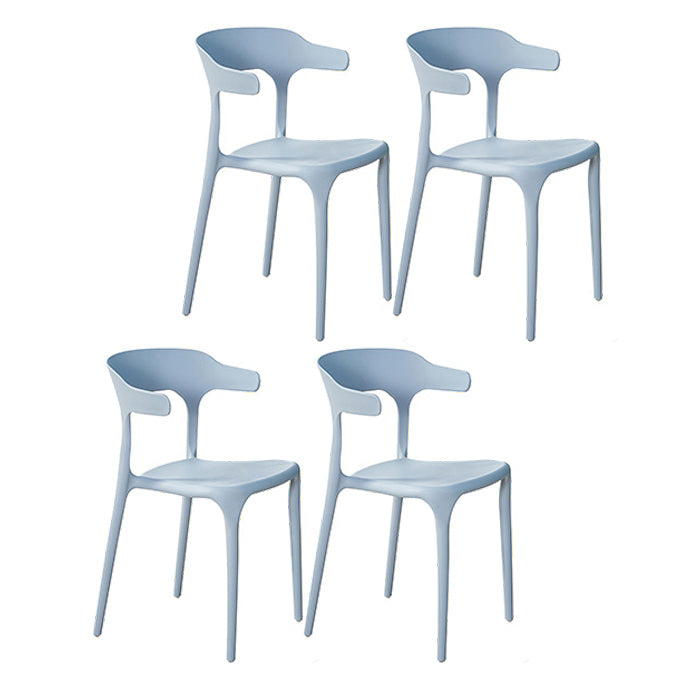 Final mate casero plástico contemporáneo de la parte posterior abierta del sillón que cena la silla