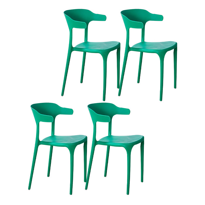 Final mate casero plástico contemporáneo de la parte posterior abierta del sillón que cena la silla