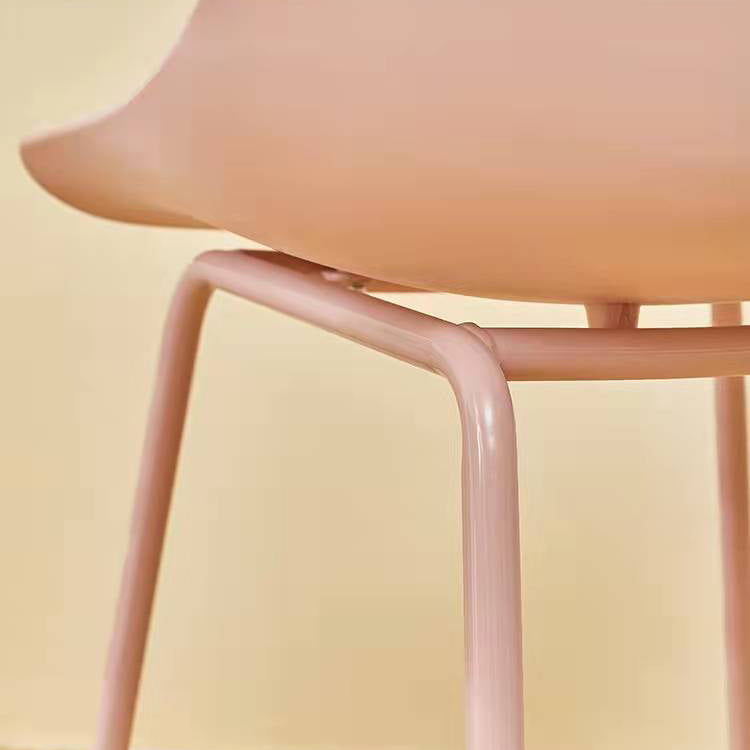 Sillas de comedor de estilo moderno, sillas laterales sin brazos con patas de metal