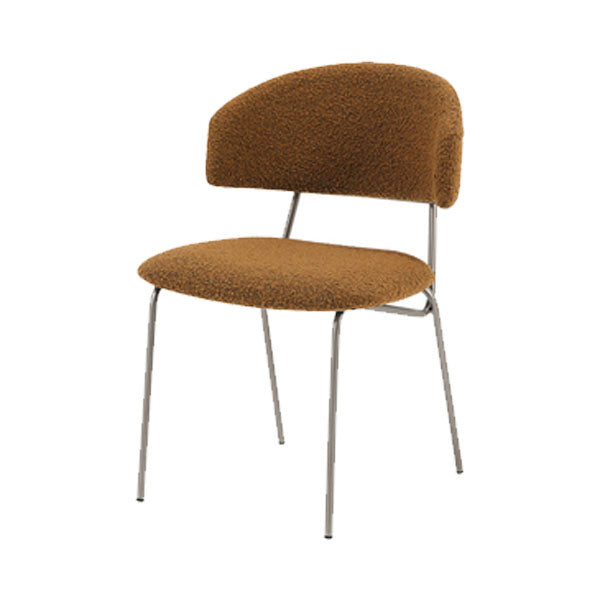Eigentijdse stijl eetkamerstoelen eetarmloze open achterstoelen met metalen benen
