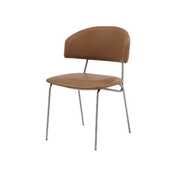 Eigentijdse stijl eetkamerstoelen eetarmloze open achterstoelen met metalen benen