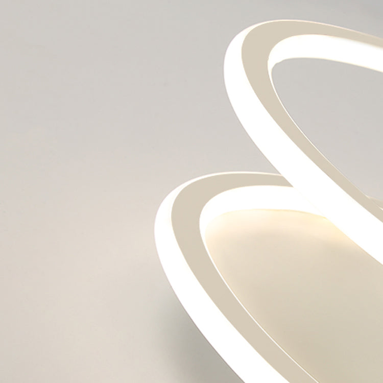 Linear Shape Ceiling Fixture Modern Style Metal 1 Light Ceiling Mounted Light