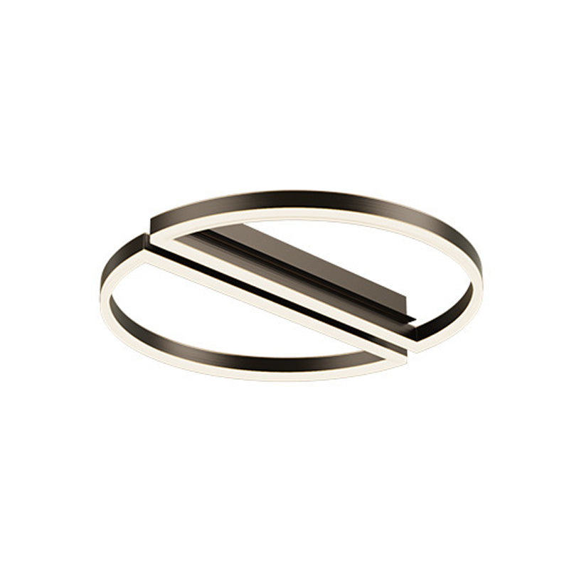 Hedendaagse Geometrisch Flush Light Metal 2 Light Flush Mount Plafond