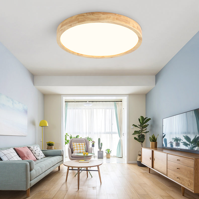 Metal Geométrico Flush Techo Ligero moderno 1-Luz de techo de luz de techo en marrón