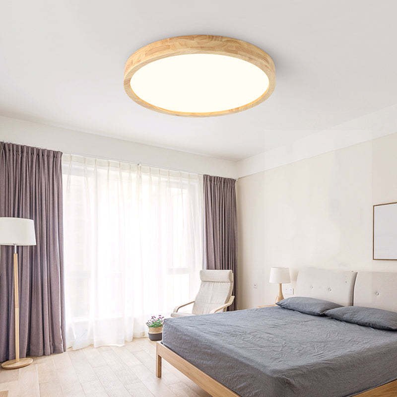 Metal Geométrico Flush Techo Ligero moderno 1-Luz de techo de luz de techo en marrón