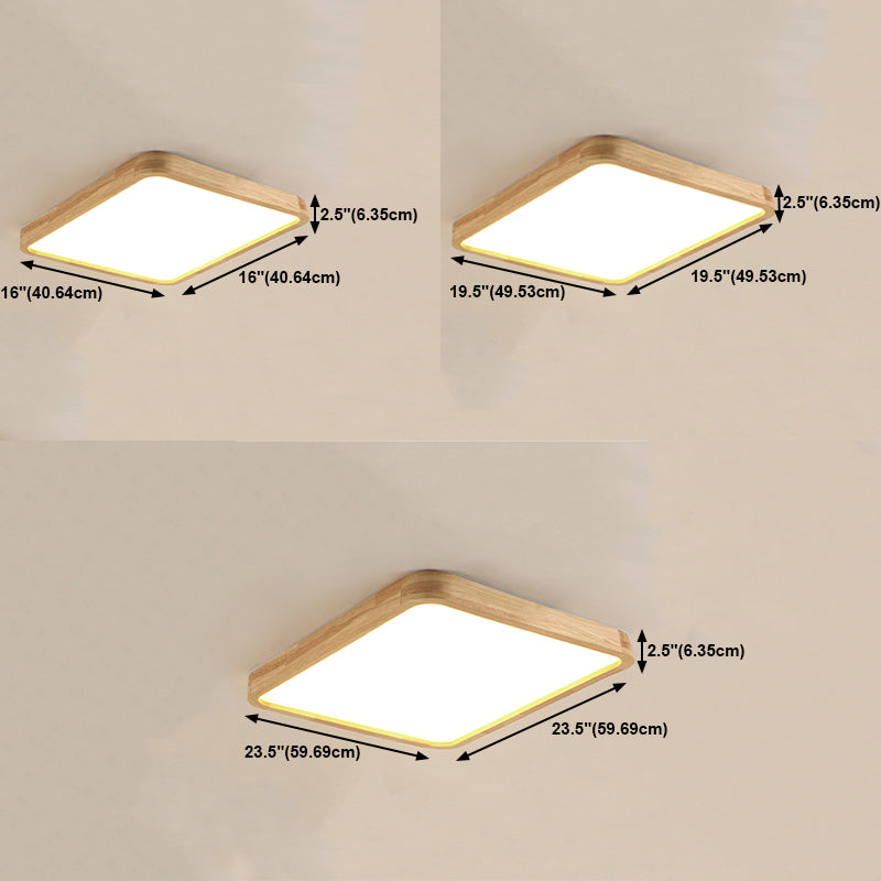 Metal Geométrico Flush Techo Ligero moderno 1-Luz de techo de luz de techo en marrón