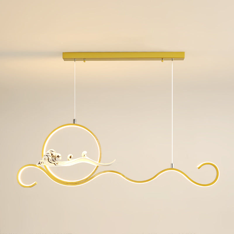 Estilo contemporáneo Luces colgantes de forma lineal Metal de 2 accesorios de iluminación colgante