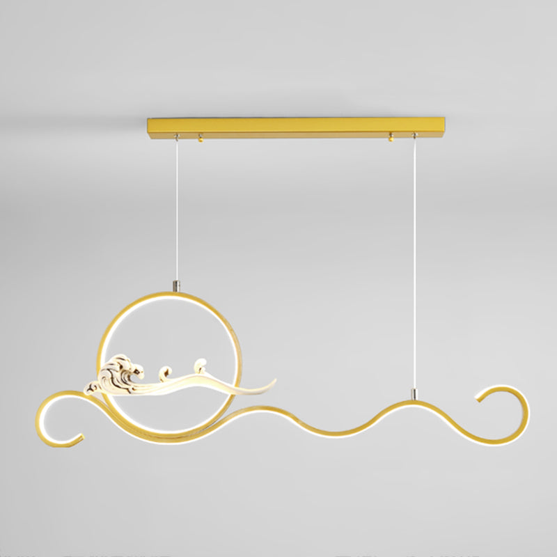 Estilo contemporáneo Luces colgantes de forma lineal Metal de 2 accesorios de iluminación colgante