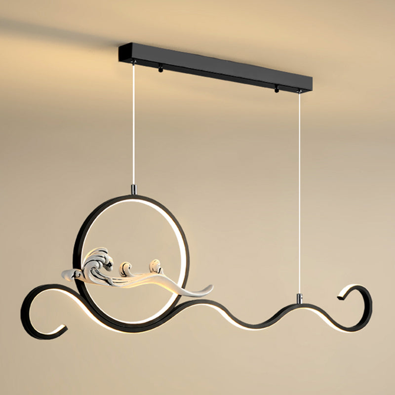 Estilo contemporáneo Luces colgantes de forma lineal Metal de 2 accesorios de iluminación colgante