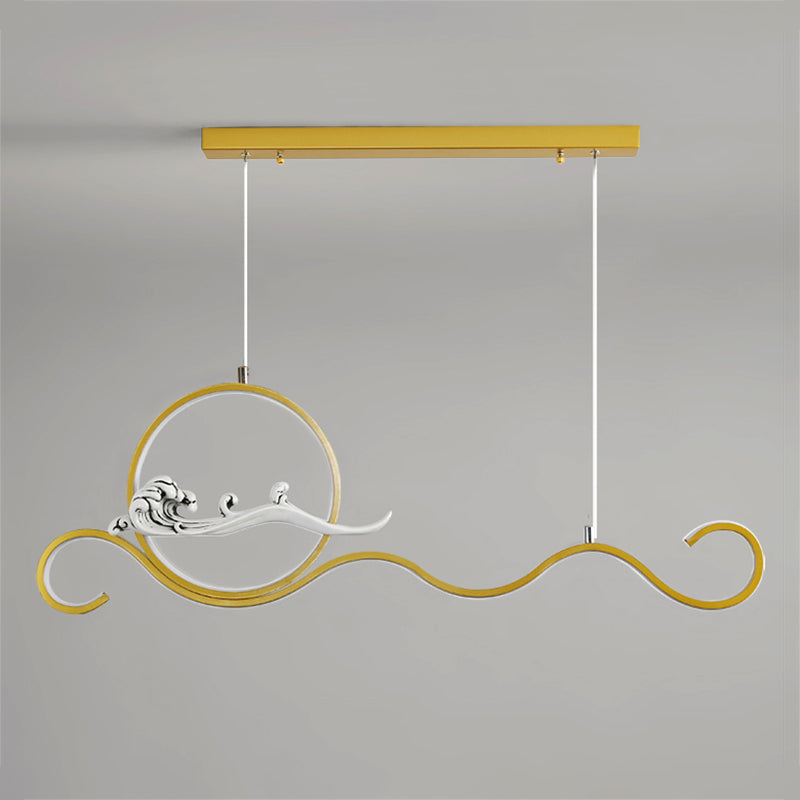 Estilo contemporáneo Luces colgantes de forma lineal Metal de 2 accesorios de iluminación colgante