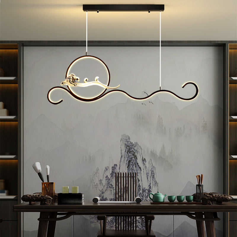 Estilo contemporáneo Luces colgantes de forma lineal Metal de 2 accesorios de iluminación colgante