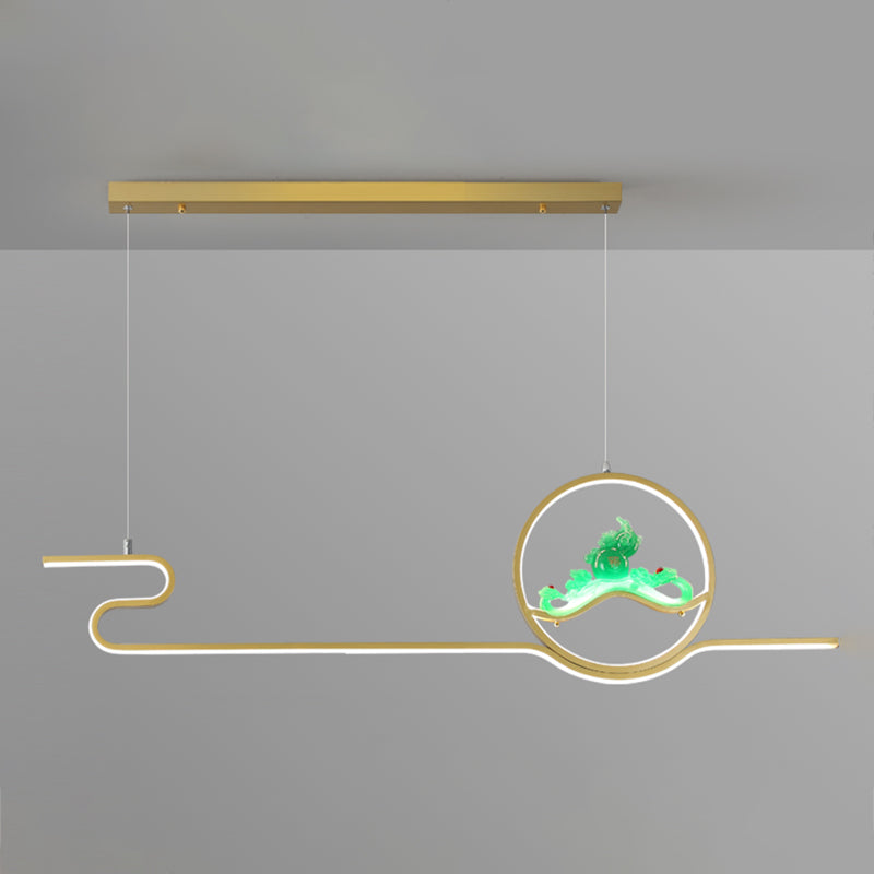 Estilo contemporáneo Luces de isla lineal Luces de metal 2 Lighting Lighting Lighting Accesorios