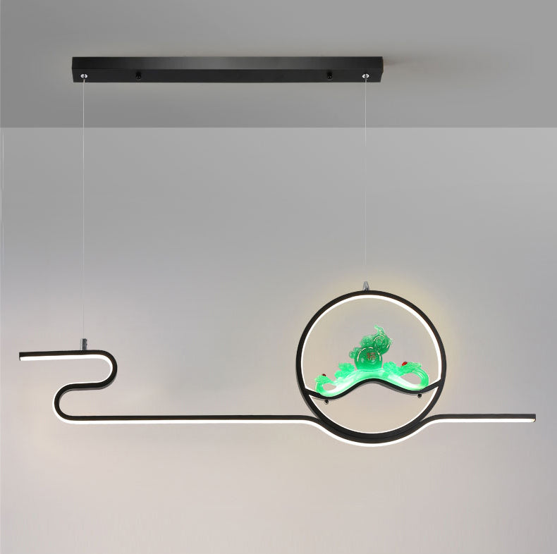 Estilo contemporáneo Luces de isla lineal Luces de metal 2 Lighting Lighting Lighting Accesorios