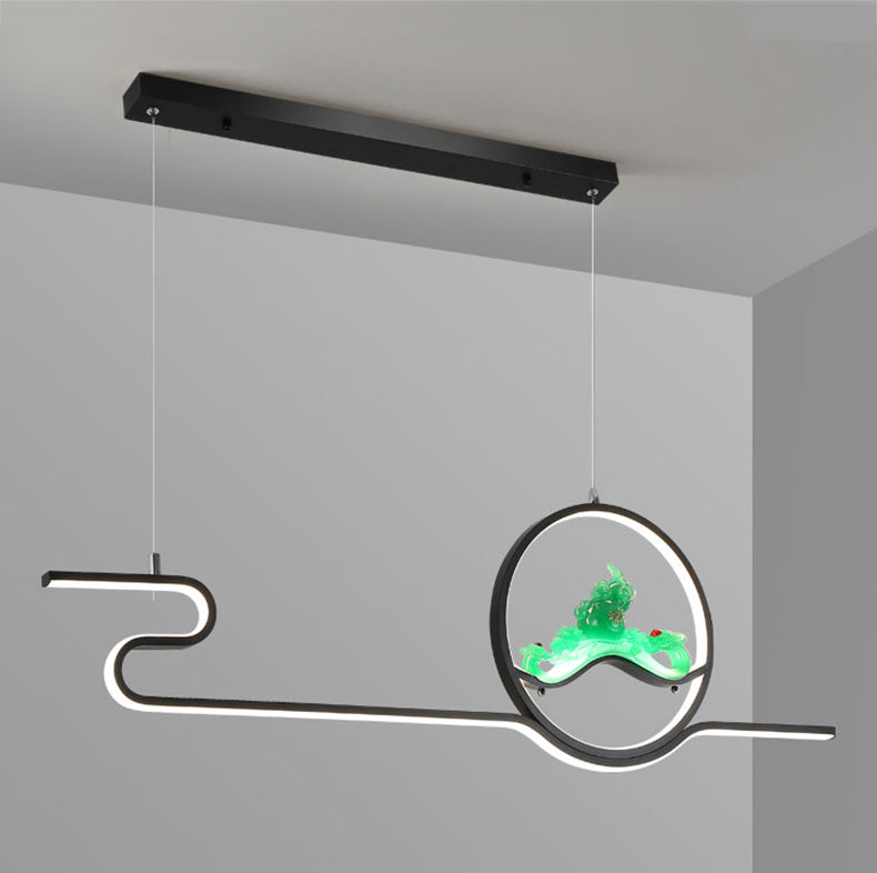 Estilo contemporáneo Luces de isla lineal Luces de metal 2 Lighting Lighting Lighting Accesorios