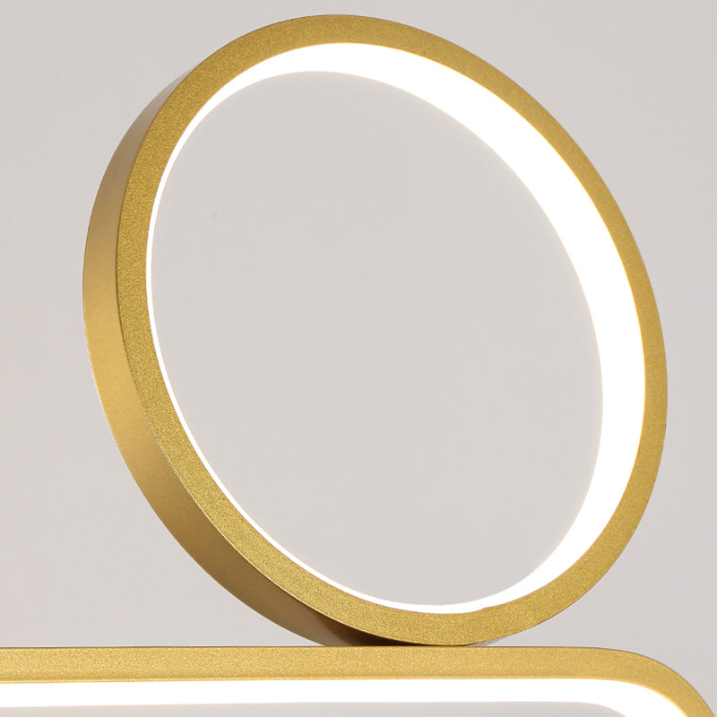 Forma lineal de la isla de la isla de estilo contemporáneo 1 accesorio de iluminación colgante de luz