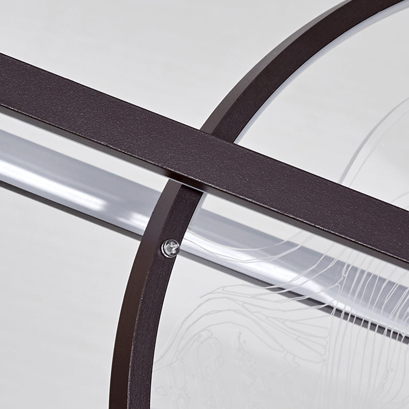 Modern Geometric Pendant Lighting Metal 2-Light Island Pendant Lights