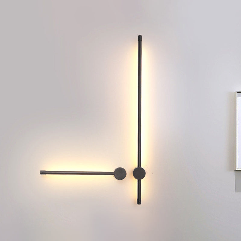 Moderner Stil Linearer Wandleuchte Leuchten Metall 1 Lichtwandmontiertes Licht
