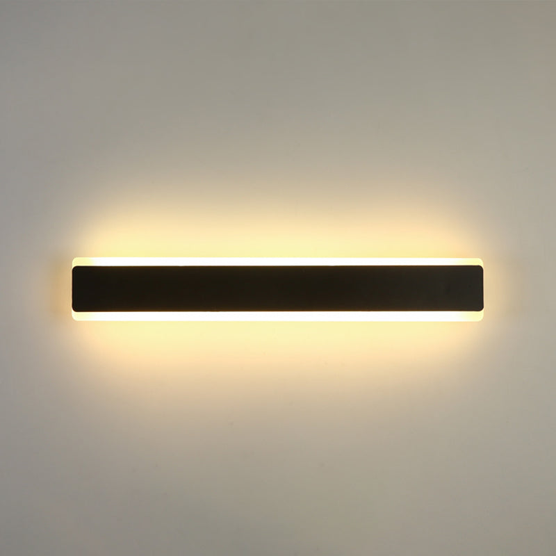 Linearer Schatten Metall Wandleuchter moderner Stil Einleichter Wandhalterung Beleuchtung