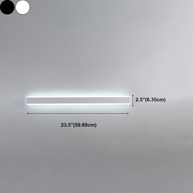 Linearer Schatten Metall Wandleuchter moderner Stil Einleichter Wandhalterung Beleuchtung