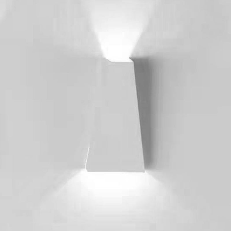Sombra geométrica iluminación de pared de metal estilo moderno 2 luces luces de pared apliques