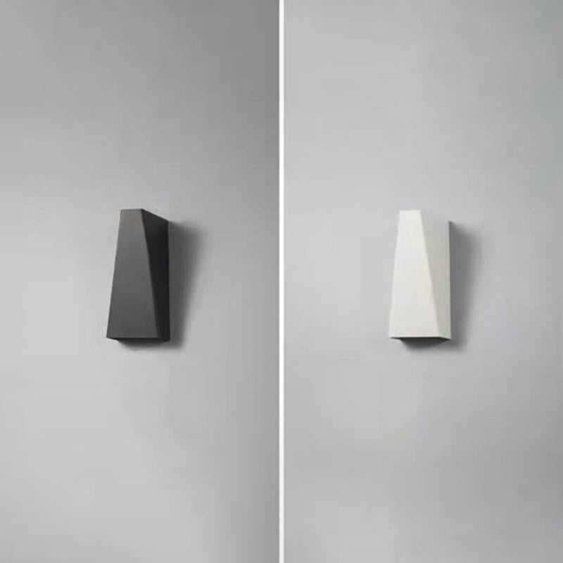 Sombra geométrica iluminación de pared de metal estilo moderno 2 luces luces de pared apliques
