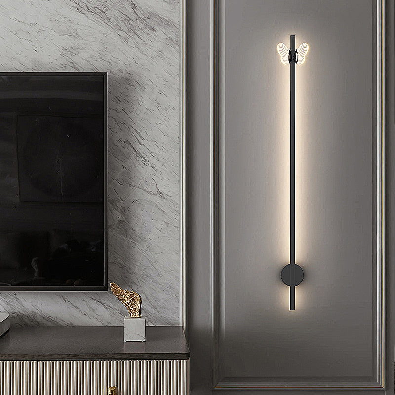 Linearer Schatten Metall Wandleuchte moderne Style 2 Lichter Wandmontage Licht