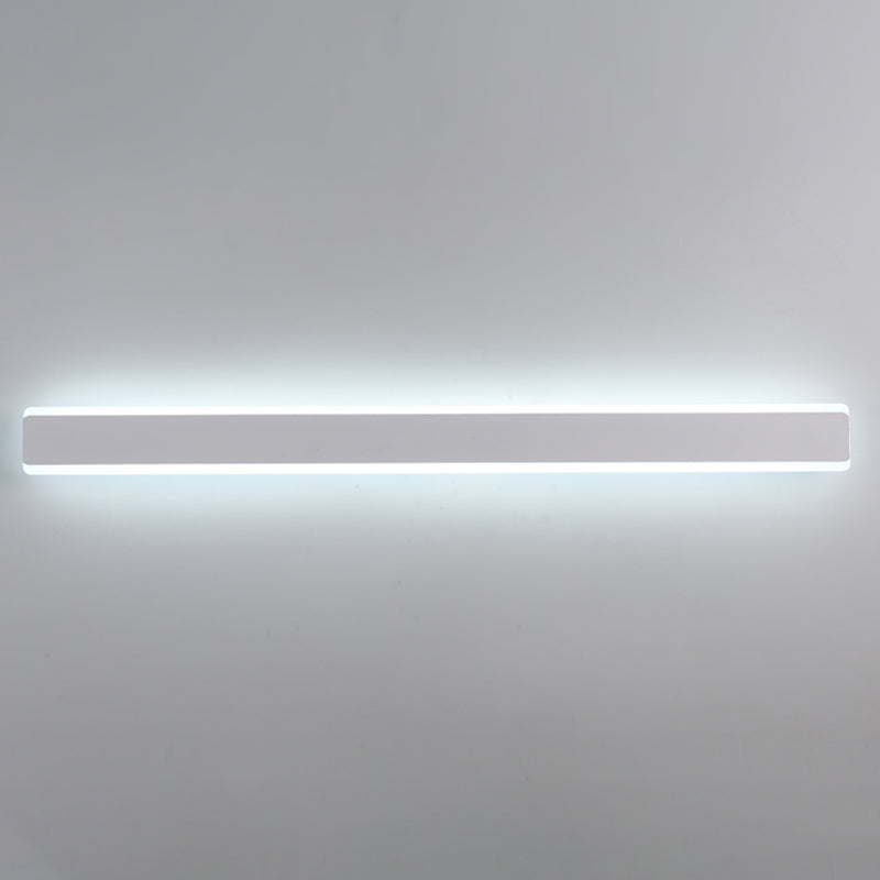 Linear Shade Metal Wall Sconce Modern Style Single Light Wall Mount Light