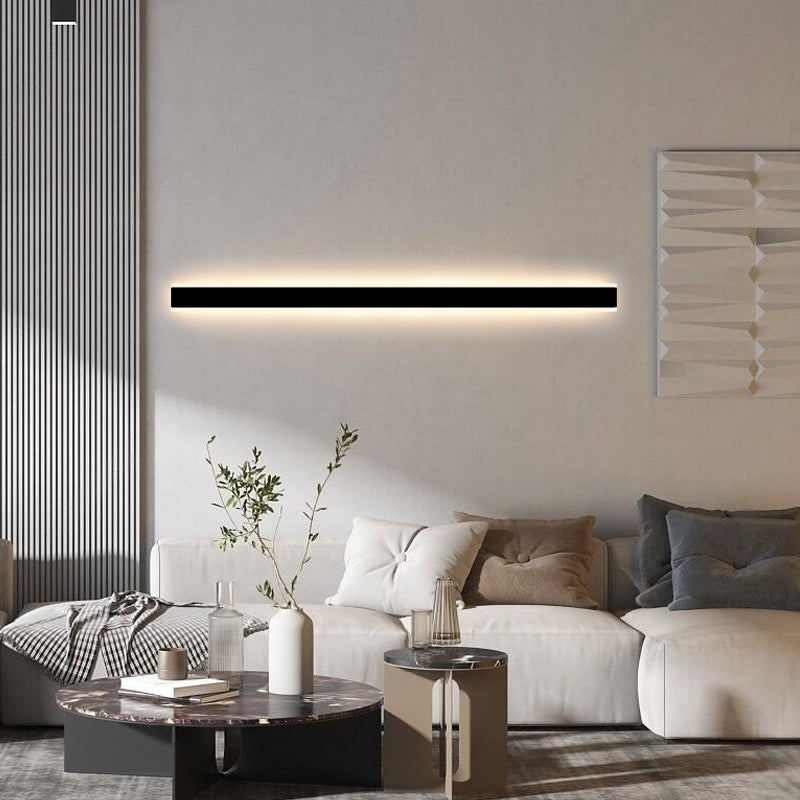 Linearer Schatten Metall Wandleuchten moderner Stil 1 Lichtwandmontage Licht