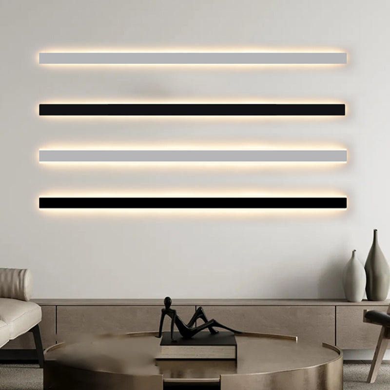 Linearer Schatten Metall Wandleuchten moderner Stil 1 Lichtwandmontage Licht