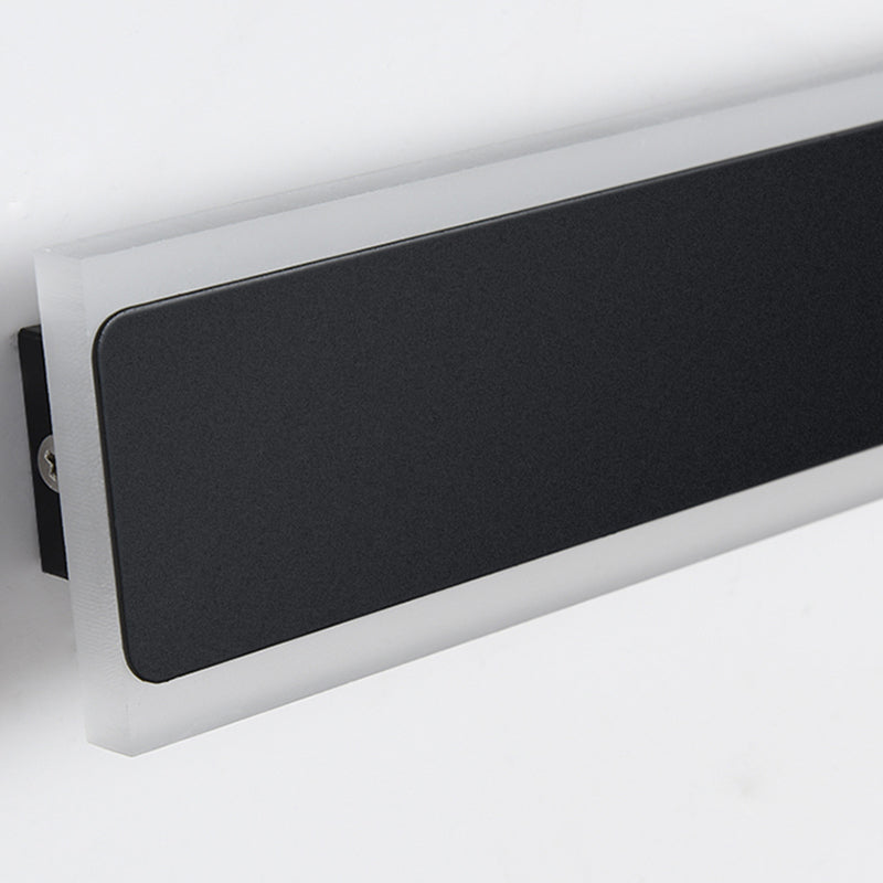 Linearer Schatten Metall Wandleuchten moderner Stil 1 Lichtwandmontage Licht