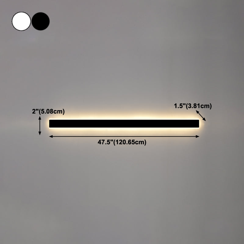 Linearer Schatten Metall Wandleuchten moderner Stil 1 Lichtwandmontage Licht