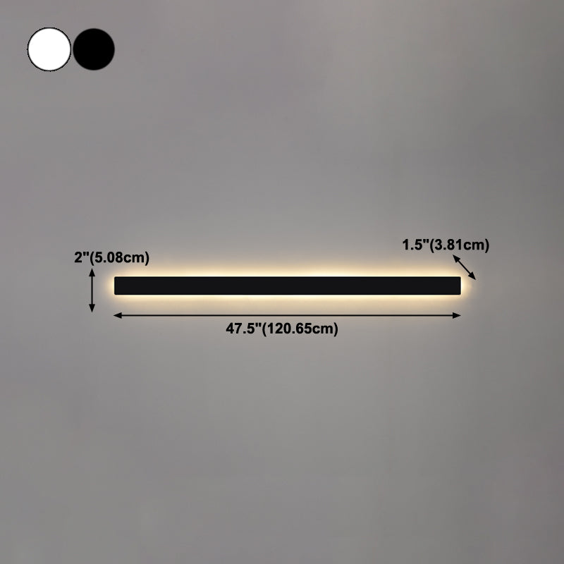 Linearer Schatten Metall Wandleuchten moderner Stil 1 Lichtwandmontage Licht